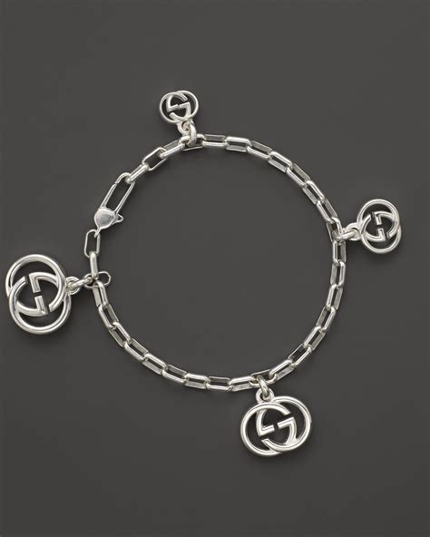 gucci gg charm bracelet|Gucci charm bracelet in silver.